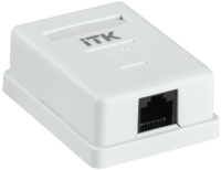 CS2-1C5EU-12-G Розетка информационная настенная RJ45 категории 5Е UTP 1 порт GENERICA