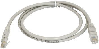 Патч-корд UTP категория 5e LSZH серый (1м) PC-LPM-UTP-RJ45-RJ45-C5e-1M-LSZH-GY