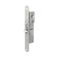 Abloy EL402/000000. EL402 Замок электромеханический соленоидный с ригелем. Без ручки. Нормально-закрытый. Изменяемый бэксэт 25/28/30/33/35 мм, 12/24 В. 550/300 мА, -25...+70 °С, в комплекте запорная планка EA307