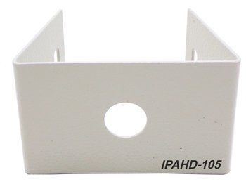 Кронштейн IPAHD-105GR СЕРЫЙ мини для 1 камеры на столб под СИП-ленту, вылет 0,08м, 75мм