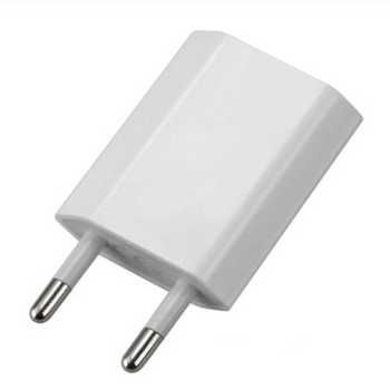 Блок питания USB- А адаптер(гнездо 5В/1А) в АС сеть 220В(2*4.0мм вилка),белый
