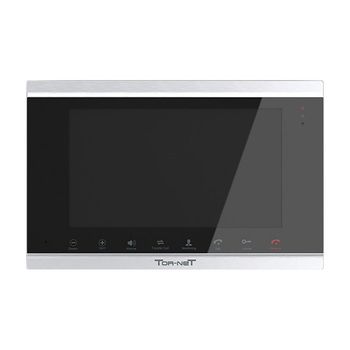 IP видеодомофон TR-41 IP SB, 10", Touch Screen, сеть: 10/100M, WiFi 10db (IEEE802.11b/g/n), квадратор, детектор движения, слот под SD-карту, 2 дверн.блока, 2 камеры, серебро/черный