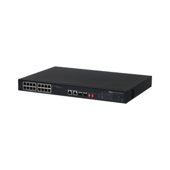 Dahua DH-PFS3218-16ET-135 16-портовый неуправляемый коммутатор с РоЕ