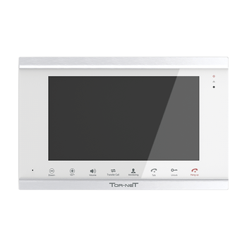 IP видеодомофон TR-41 IP SW, 10", Touch Screen, сеть: 10/100M, WiFi 10db (IEEE802.11b/g/n), квадратор, детектор движения, слот под SD-карту, 2 дверн.блока, 2 камеры, серебро/белый