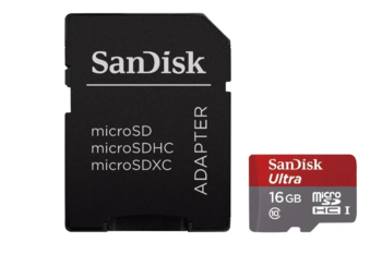 Карта памяти SanDisk microSDHC 16 Гб