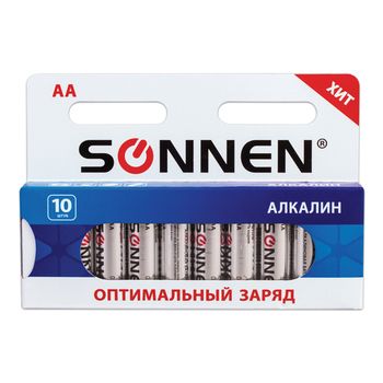 Батарейки алкалиновые SONNEN AA (LR6)