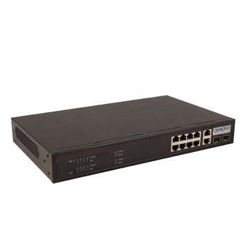 SW-60822/B коммутатор Fast Ethernet неуправляемый на 10 портов с РоЕ