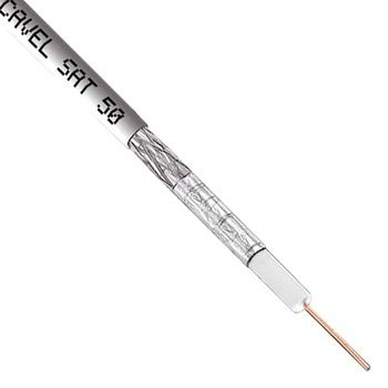Кабель коаксиальный RG-6 Италия Cavel SAT 50 белый (бухта 100 метров)