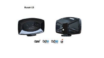 Rusat-13 антенна комнатная активная 5-12V БП в комплекте
