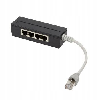 Сплиттер TWT-4U1 - разветвитель 1 порта RJ-45 на 4 порта RJ-45