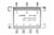 Мультисвич GESEN MS-3401 2+1x4 абонентов