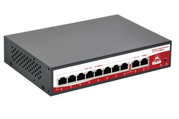 SR-PS0820FBL 10 портовый неуправляемый РоЕ коммутатор