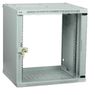 Шкаф LINEA WE 6U 550x350мм дверь стекло, серый