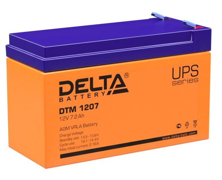 Аккумулятор 1207 Delta DT (12В 7Ач)