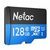 Карта памяти microSDHC 128Gb Class10 Netac NT02P500STN-128G-R P500 с SD-адаптером