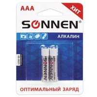 Батарейка алкалиновая Sonnen AAA 2шт. блистер