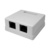 Розетка компьютерная RJ-45, 8P8C, cat.5e, 2 порта UTP