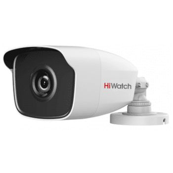 HiWatch DS-T300 (2,8 мм) видеокамера HD TVI цветная уличная со встроенной ИК подсветкой (механический ИК-фильтр), ДЕНЬ/НОЧЬ; 1/3" CMOS, 3 МП 1920x1536-18к/с, 2 МП 1920x1080-25к/с; 0.01лк/0лк с вкл ИК; f=2.8мм ; S/N: более 52dB; EXIR Smart ИК; OSD-меню;