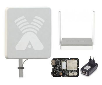 Комплект 4G интернета ZETA MIMO BOX / MICRODRIVE TANDEM-4GT-OEM 4G/3G РОУТЕР CAT6 / KEENETIC Wi-Fi до 100 м2