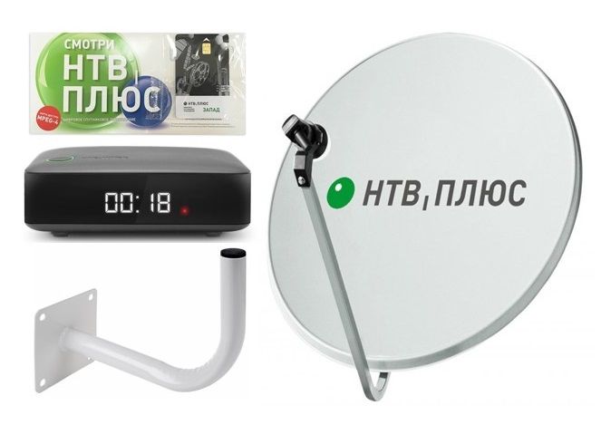 Спутниковое телевидение НТВ+ на 1 телевизор с ресивером NTV-PLUS HD J1