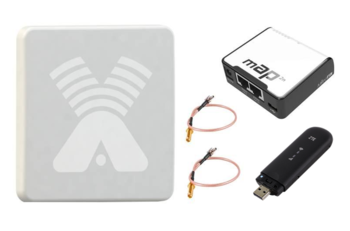 Комплект 4G интернета ZETA MIMO BOX / ZTE MF79RU / RBmAP2nD MIKROTIK Wi-Fi до 100 м2