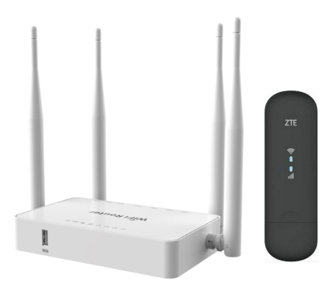 Комплект 4G интернета ZTE MF79RU / SM-Link 1626 Wi-Fi до 100 м2