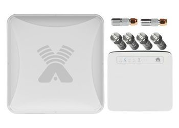 Комплект 4G интернета PETRA BB 75 MIMO 2x2 / Huawei E5186 CAT6 до 100 м2