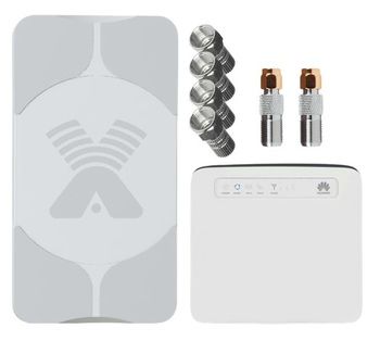 Комплект 4G интернета AGATA-2F MIMO 2x2 / Huawei E5186 CAT6 до 100 м2