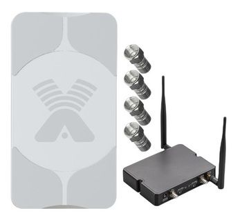 Комплект 4G интернета AGATA-2F MIMO 2x2 / Kroks Rt-Cse e6 CAT6 до 100 м2