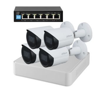 Комплект видеонаблюдения для дома DS-N204(C) / DH-IPC-HFW2431SP-S-0360B 4 камеры