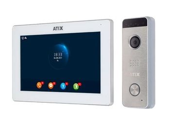 Комплект видеодомофона с wi-fi для дома AT-I-M721F/IW White / AT-I-D21F Silver