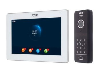Комплект видеодомофона с wi-fi для дома AT-I-M721F/IW White / AT-I-D31H/CKR Black