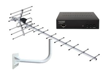 Комплект цифрового телевидения на 1 ТВ Cadena 1221 AF / Wunder Technik WT2-M3011
