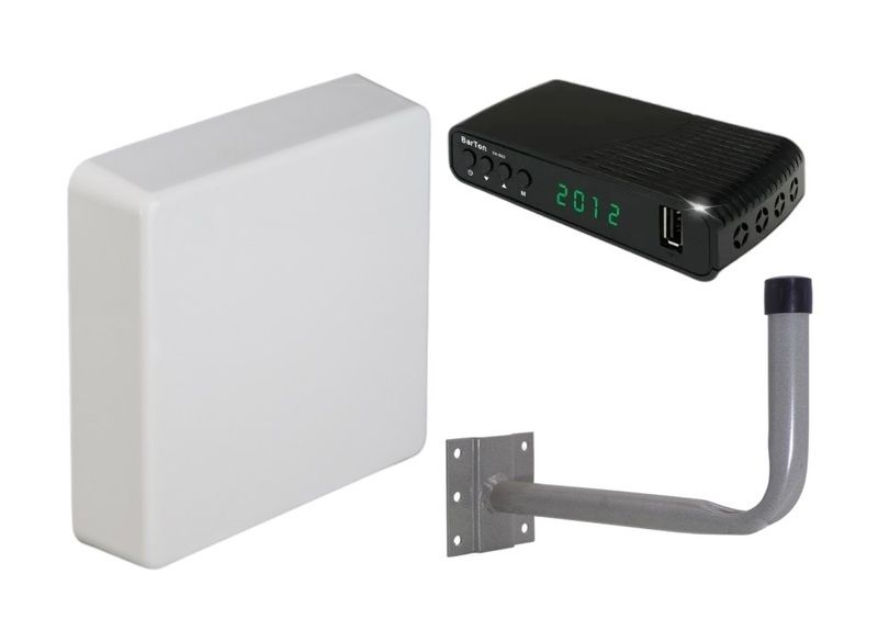 Комплект цифрового телевидения на 1 ТВ Kroks TV-30 Plus / Barton TH-563