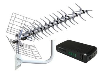 Комплект цифрового телевидения на 1 ТВ Меридиан-60F / BarTon TH-563