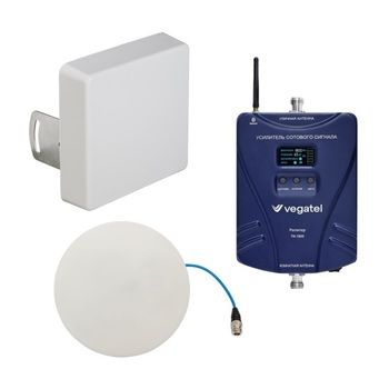 Комплект усиления сотовой связи Vegatel до 100 м2 TN-1800 / KP15-750/2900 / AO-700/4000-6-C (CLIP)