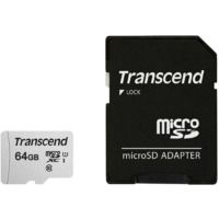 Transcend TS64GUSD300S-A 64GB microSDXC 300S карта памяти с SD адаптером