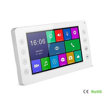 AT-VD 750C/SD WH Цветной 4-x проводный, 7" LCD TFT (800х480) видеодомофон