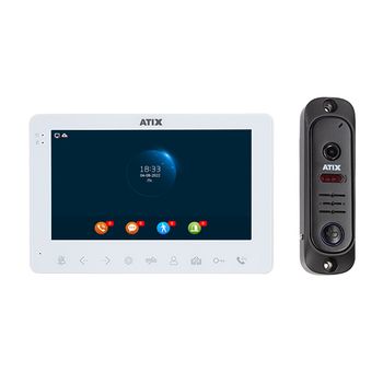 AT-I-K711C/T White ATIX Комплект: видеодомофон и видеопанель