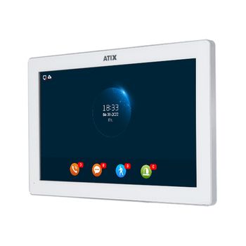 AT-I-M1011F/IW White ATIX Цветной WIFI домофон FHD с  TFT сенсорным экраном 10 дюймов