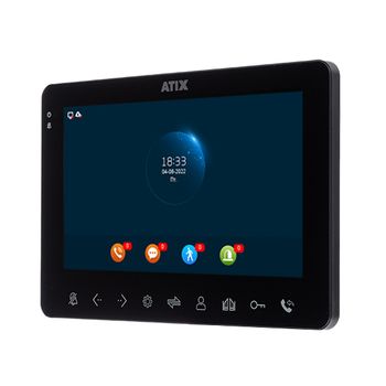 AT-I-M711F/T Black ATIX Цветной домофон FHD с TFT экраном (1024x600) 7 дюймов со встроенным МСК