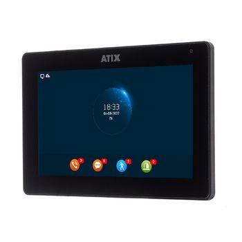 AT-I-M721F/IW Black ATIX Цветной WIFI домофон FHD с  TFT сенсорным экраном 7 дюймов