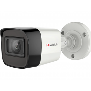DS-T200A(B) (2.8mm) HiWatch 2Мп уличная цилиндрическая HD-TVI камера с гибридной подсветкой EXIR/LED до 30/20м и встроенным микрофоном (AoC)