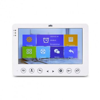Atis AD-720HD White. Видеодомофон 7", 2-х вызывные панели/1 видеопанель+ 1 камера, а так же дополнительно 3 видеодомофона