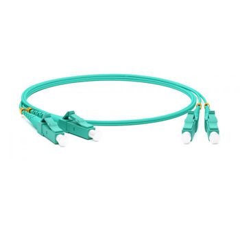 Hyperline FC-D2-503-LC/PR-LC/PR-H-2M-LSZH-AQ Патч-корд волоконно-оптический (шнур) MM 50/125(OM3), LC-LC, duplex, 10G/40G, LSZH, 2 м