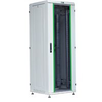 ITK LN35-18U68-G. Шкаф напольный 19", 18U, полезная глубина 700 мм, 980x600х800 мм (ВхШхГ). Передняя дверь стекло, задняя дверь – глухая металлическая панель. Ручка с замком. Цвет серый ( RAL7035).