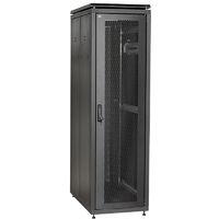 LN05-47U61-PP-L. Шкаф сетевой 19 LINEA N 47U 600х1000 мм перфорированные двери черный