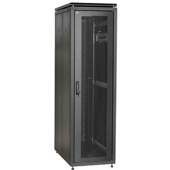 LN05-47U61-PP-L. Шкаф сетевой 19 LINEA N 47U 600х1000 мм перфорированные двери черный