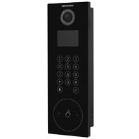 DS-KD8102-V. 1.3Мп IP вызывная панель, многоабонентская, клавиатура сенсорная, корпус - пластик, 3.5" цветной TFT LCD экран с разрешением 480*320