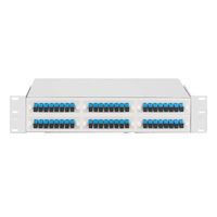 NMF-RP48SCUS2-WS-2U-GY. Оптический кросс NIKOMAX 19", 2U, укомплектованный на 48 порта SC/UPC, SM 9/125 OS2, серый, полный комплект